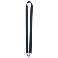MeetingLinq Wide Navy Blue lanyard with 2 hooks