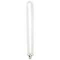 MeetingLinq Brede witte lanyard met 2 haken