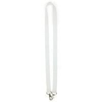 MeetingLinq Wide white lanyard with 2 hooks