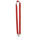 MeetingLinq Wide red lanyard with 2 hooks