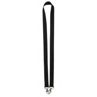 MeetingLinq Large cordon noir avec 2 crochets