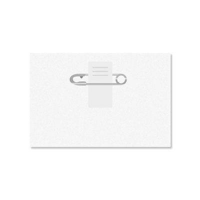 MeetingLinq VERKAUF - Ausweisinhaber Kreditkartenformat mit Clip - Mattes Antireflex - von innen nach außen