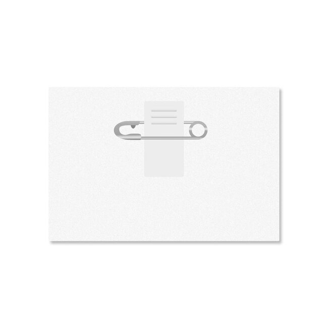 SALE - Badgehouder Creditcard formaat met clip - Mat ontspiegeld -  inside out