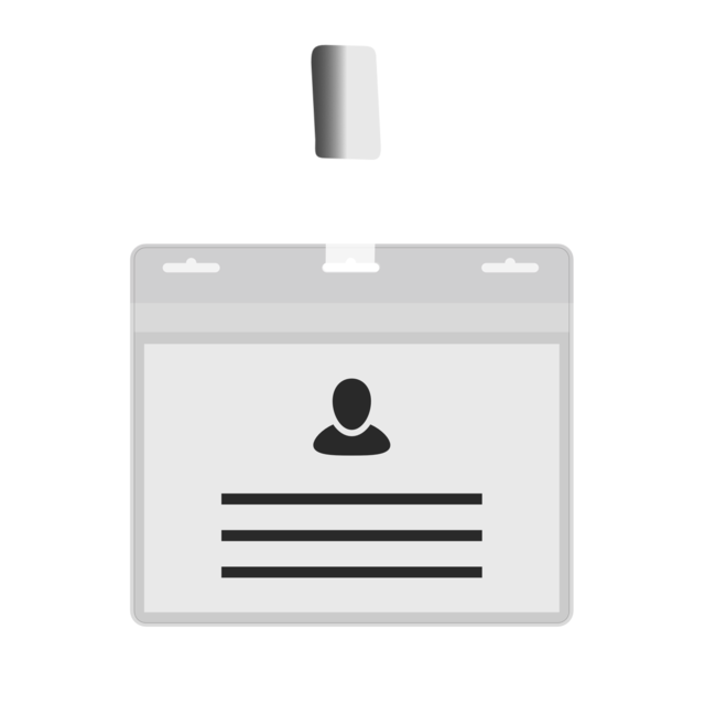 BIO-D Badge holder, A7 format 3 slots. Certified and patented biodegradable badge holder.