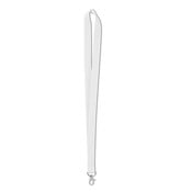 MeetingLinq White wide lanyard with 1 hook. 2 cm wide and 90 cm long