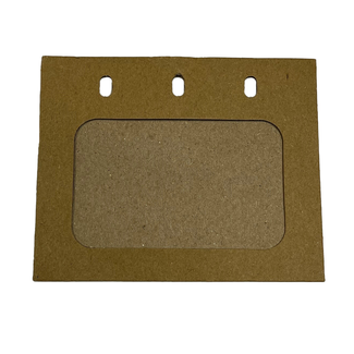MeetingLinq Porta badge sostenibile formato A7 | Cartone riciclato | Confezionato per 50