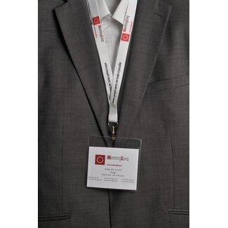MeetingLinq Porta badge - Dimensioni 115x113 mm
