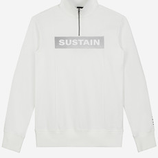 Sustain Reflective Loose Fit Anorak Sweater White