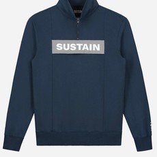 Sustain Reflective Loose Fit Anorak Sweater Blue