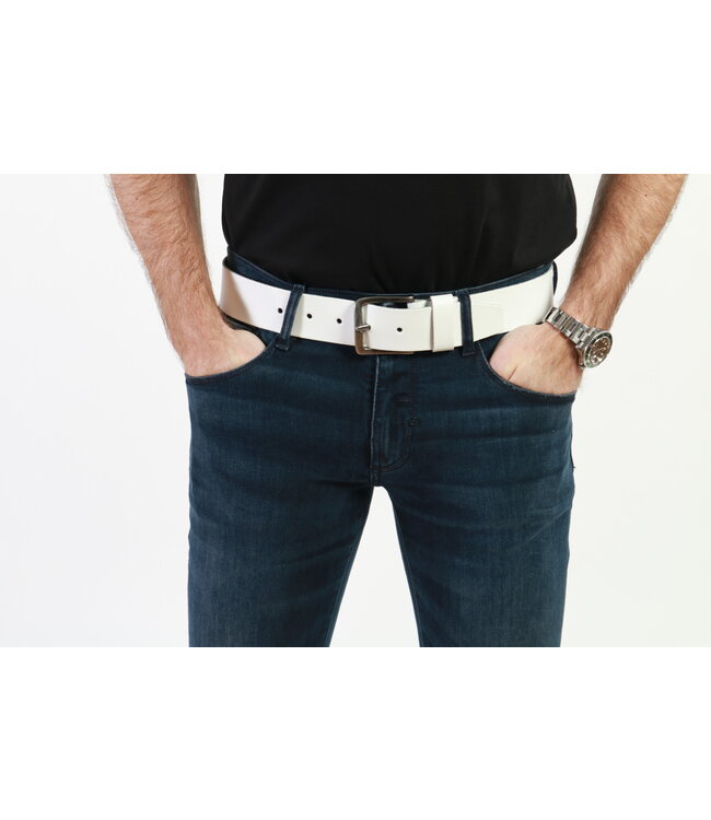 Get Well Jeans Riem Sabel 45mm White