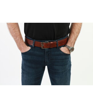 Get Well Jeans Riem Sabel 40mm Dark Brown