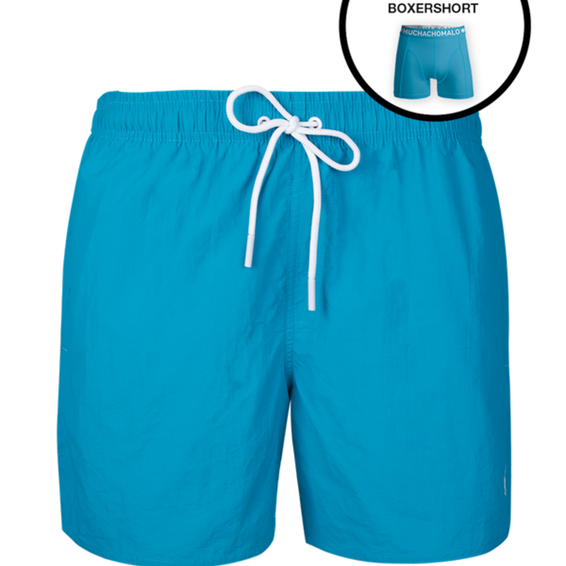 Muchachomalo Muchachomalo SOLID2062-09 Swimshort Turqoise