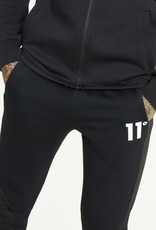 11 Degrees 11 Degrees Mixed Fabric Cut And Sew Printed Joggers Skinny Fit