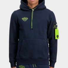 Black Bananas Black Bananas Simulation Hoody Navy/Lime