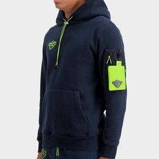 Black Bananas Black Bananas Simulation Hoody Navy/Lime