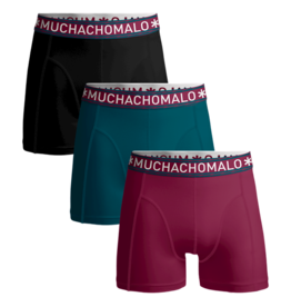 Muchachomalo Muchachomalo SOLID1010-473 Men 3-Pack Short Solid