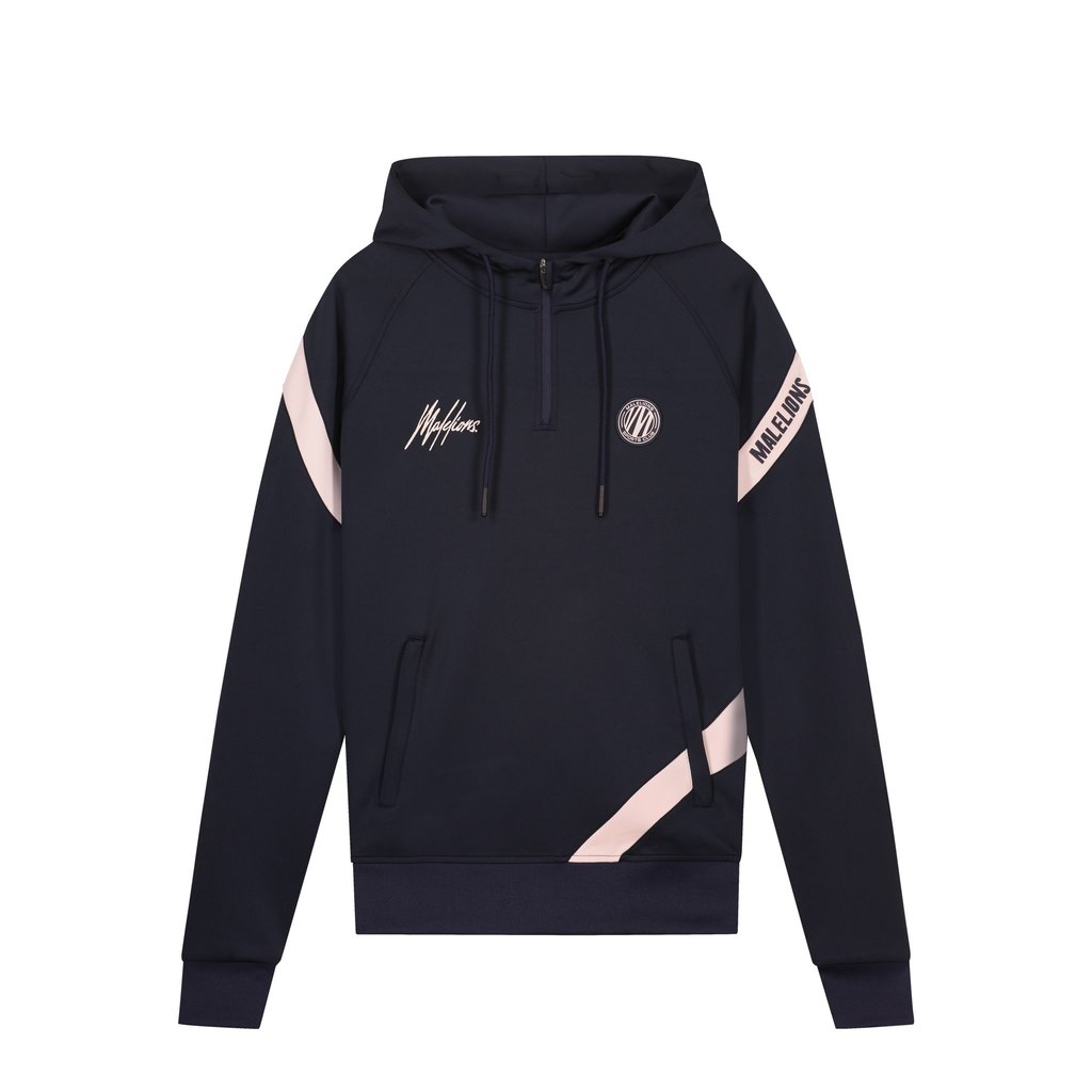 Malelions Malelions Sport Pre-Match Hoodie Navy/ Pink