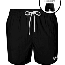 Muchachomalo Muchachomalo Solid2062-17  Swimshort Black Effen