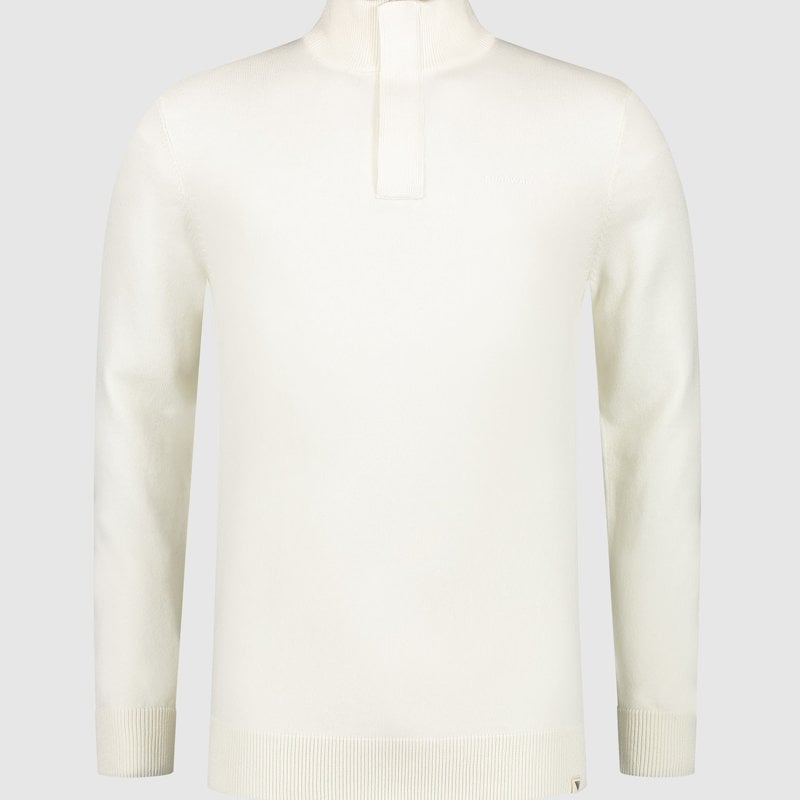 Purewhite Purewhite Raglan Knit Halfzip Sweater Off White