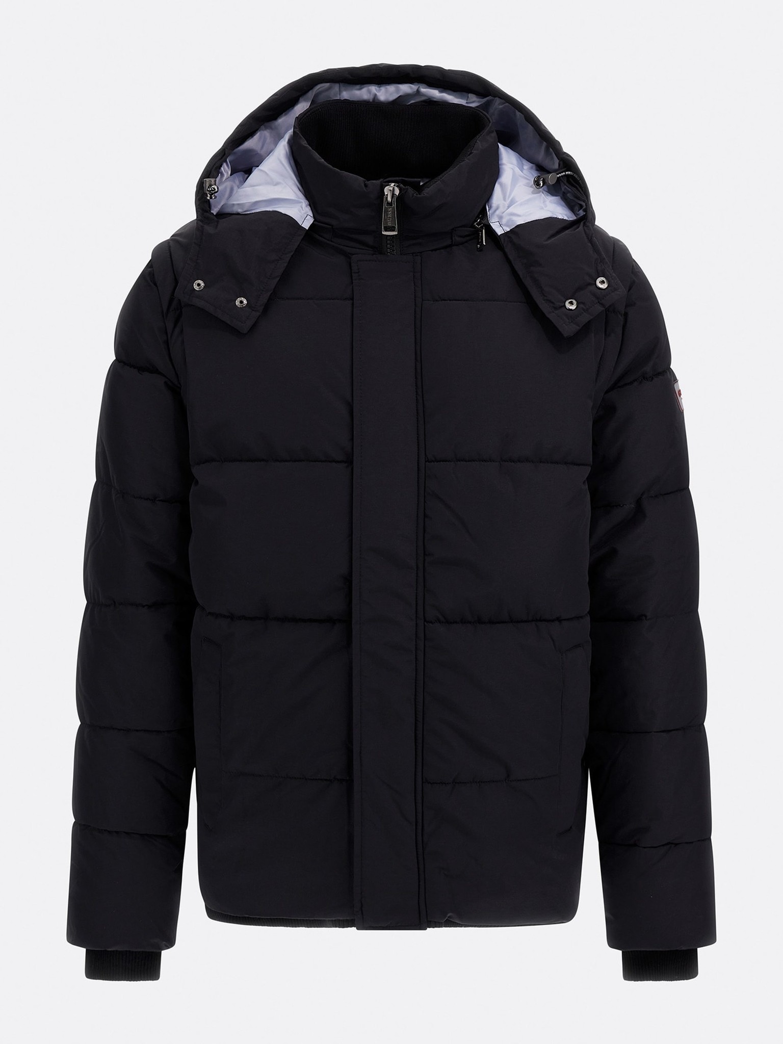 Guess M2BL19WEYZ0JBLK TRANSFORMABLE PUFFA JACKET Get Well Jeans Den Haag