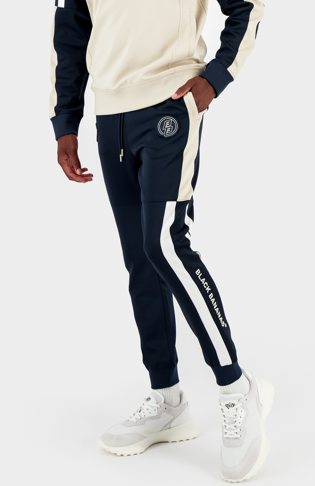 Black Bananas Chromite Trackpants Navy - Get Well Jeans Den Haag