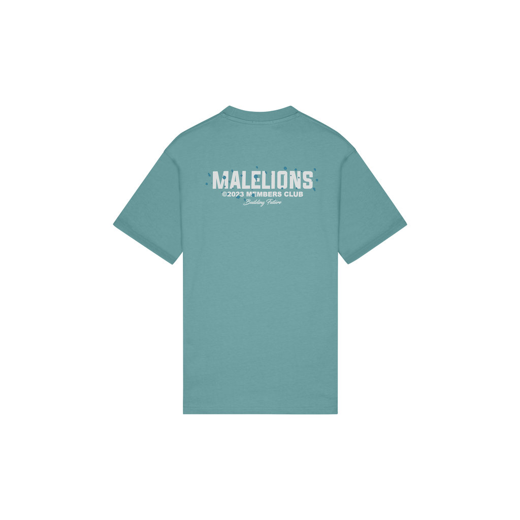 Malelions Malelions Men Members Club T-shirt Smoke Blue/White