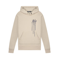 Malelions Malelions Men Dripped Hoodie Beige/Navy