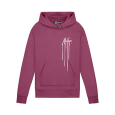 Malelions Malelions  Men Dripped Hoodie Cherry/White