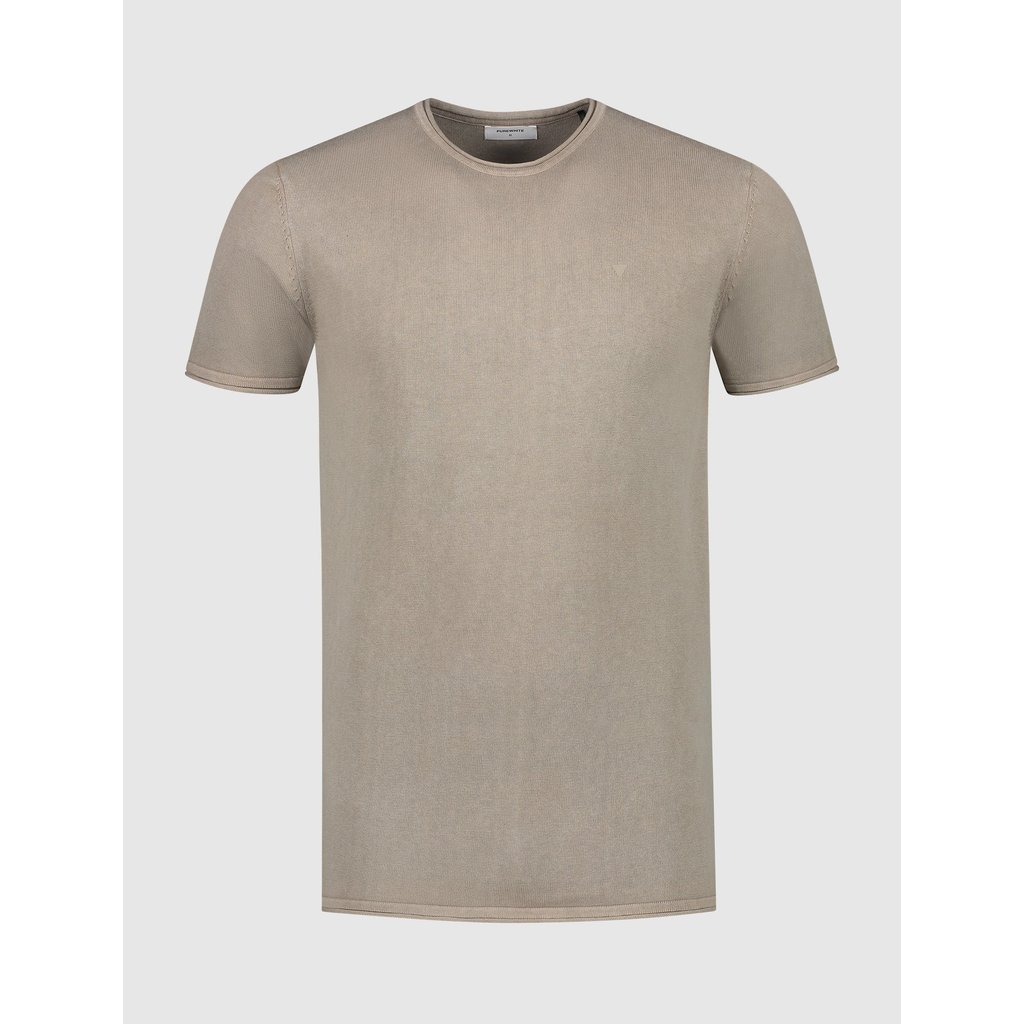 PurePath (by PureWhite) Purewhite Essential Garment Dye Knit T-shirt Sand