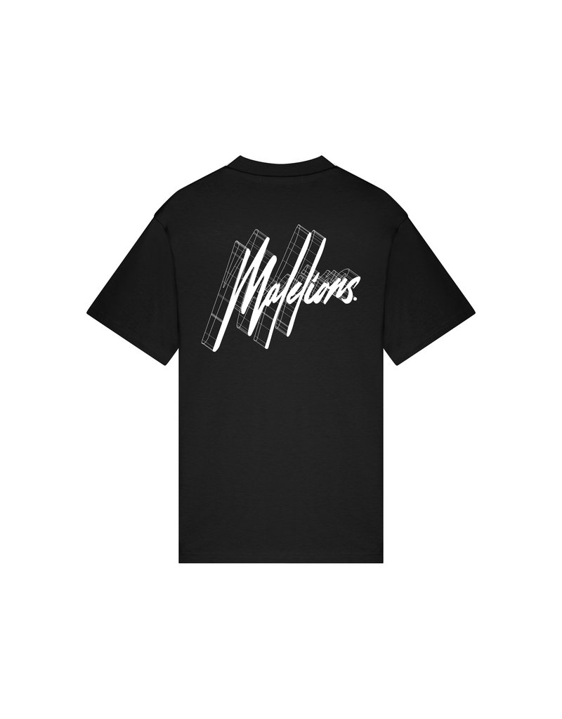 Malelions Malelions Men 3D Graphic T-Shirt Black/White