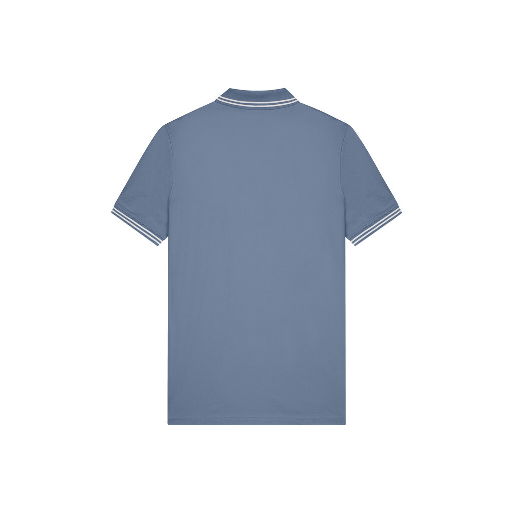 Malelions Malelions Men Signature Polo Stone Blue