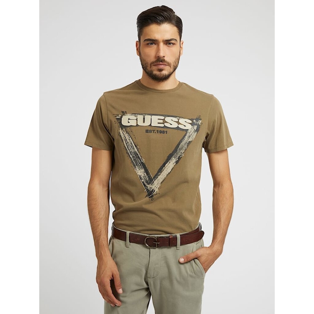 Guess Guess M3RI64 KBDL0 F85P BSC BRUSHED TRIANGLE TEE