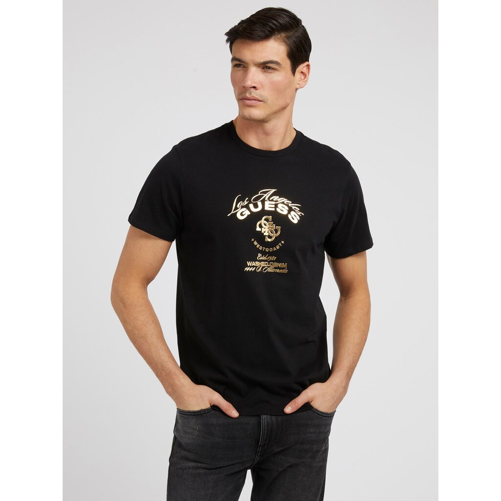 Guess Guess M3RI69 KBDK0 JBLK BSC WESTCOAST LOGO TEE