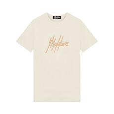 Malelions Malelions Men Duo Essentials T-Shirt Grey/Orange