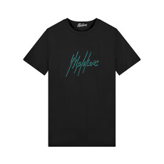 Malelions Malelions Men Duo Essentials T-Shirt Black/Turqoise