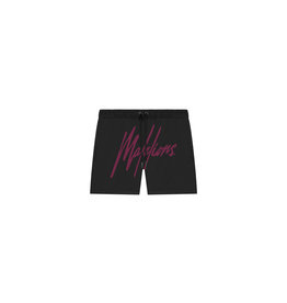 Malelions Malelions Men Essentials Swimshort Black/Cherry