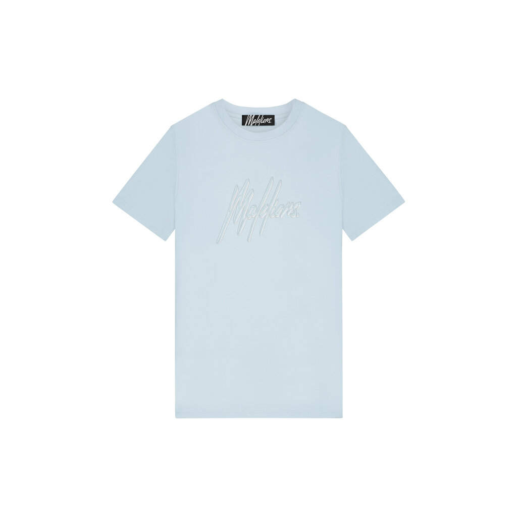 Malelions Malelions Men Duo Essentials T-Shirt Light Blue