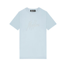 Malelions Malelions Men Duo Essentials T-Shirt Light Blue