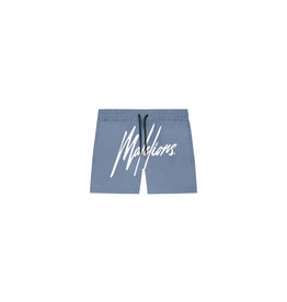 Malelions Malelions Men Essentials Swimshort Stone Blue/White