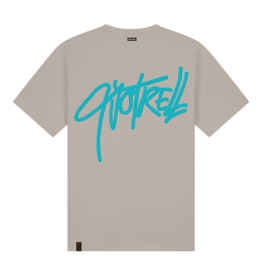 Quotrell Quotrell Monterey T-Shirt Taupe/Aqua