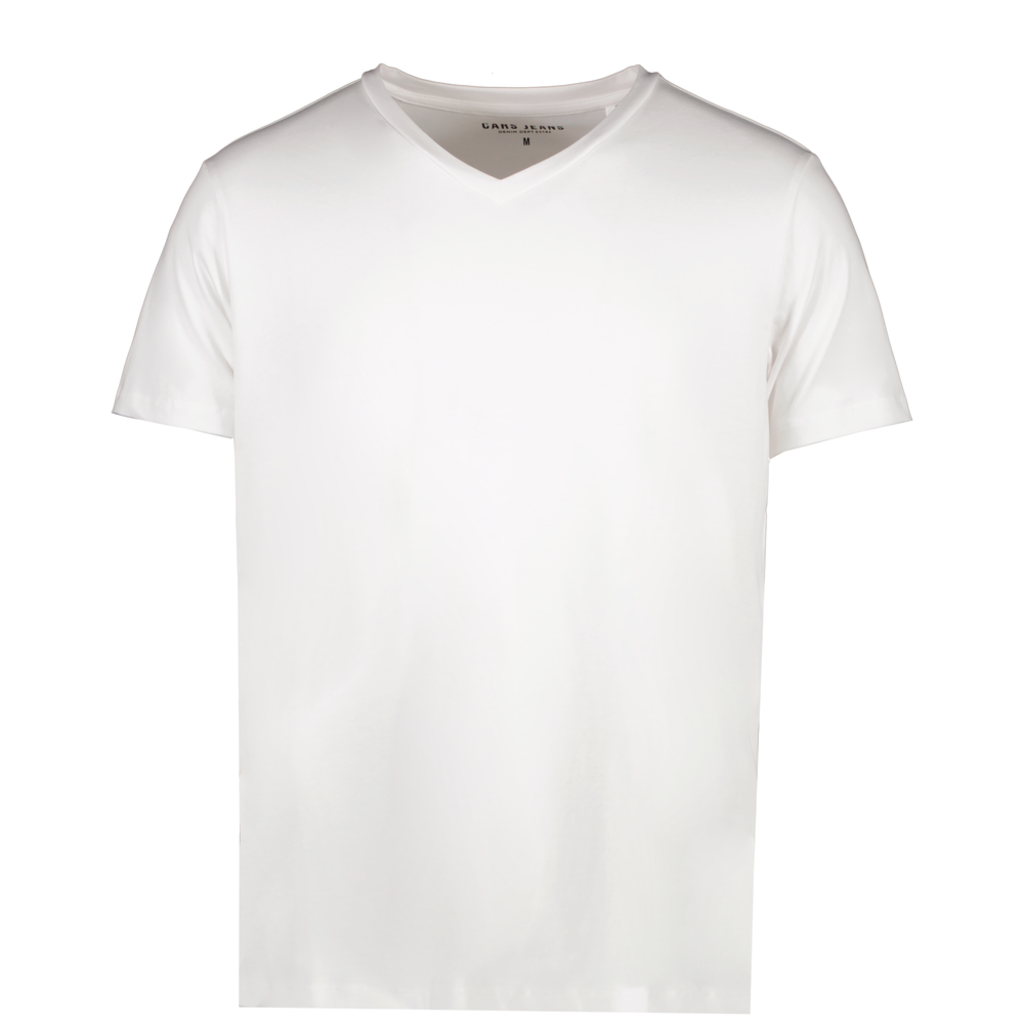 Cars Jeans Cars Jeans Vin V-Neck T-Shirt White