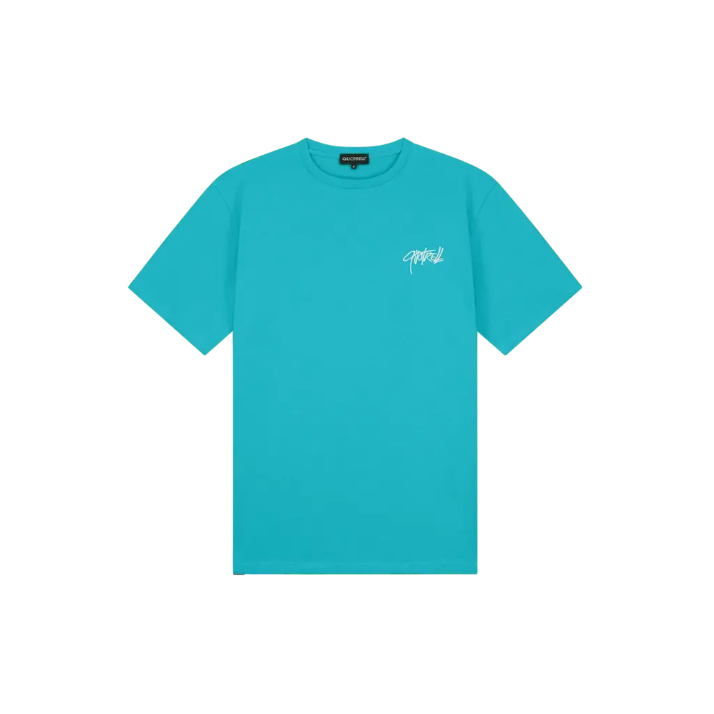 Quotrell Quotrell Monterey T-Shirt Aqua/White