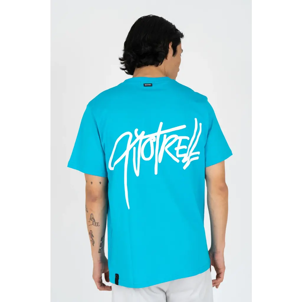 Quotrell Quotrell Monterey T-Shirt Aqua/White