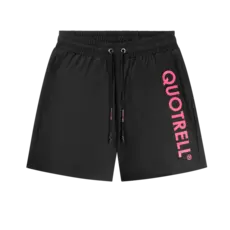 Quotrell Quotrell MAUI Swimshorts Black/Neon Pink
