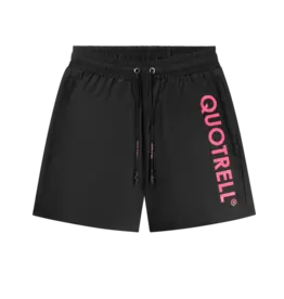 Quotrell Quotrell MAUI Swimshorts Black/Neon Pink