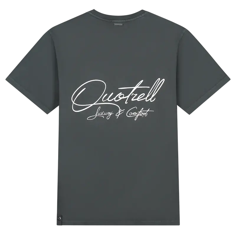 Quotrell Quotrell Jaipur T-Shirt Anthracite/White