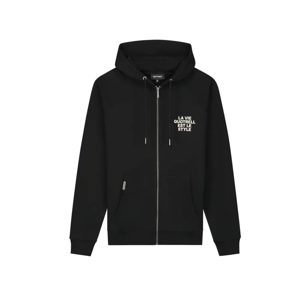 Quotrell Quotrell La Vie Zip Hoodie Black