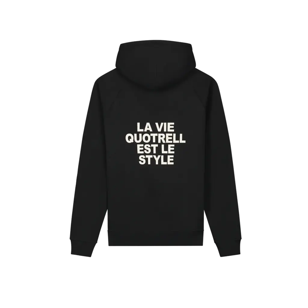 Quotrell Quotrell La Vie Zip Hoodie Black