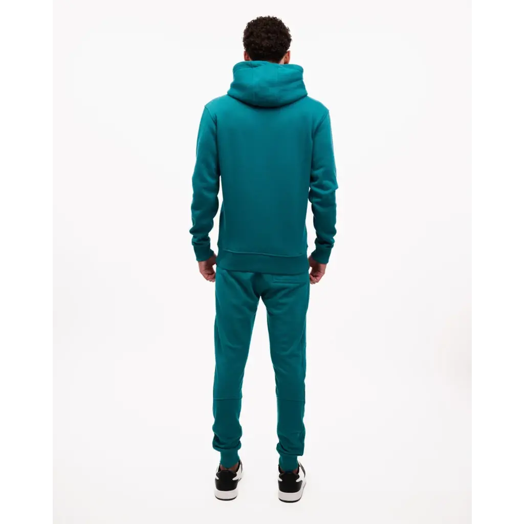 Malelions Malelions Men Duo Essentials Hoodie Teal/White