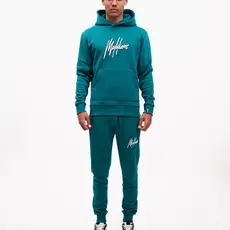 Malelions Malelions Men Duo Essentials Trackpants Teal/White